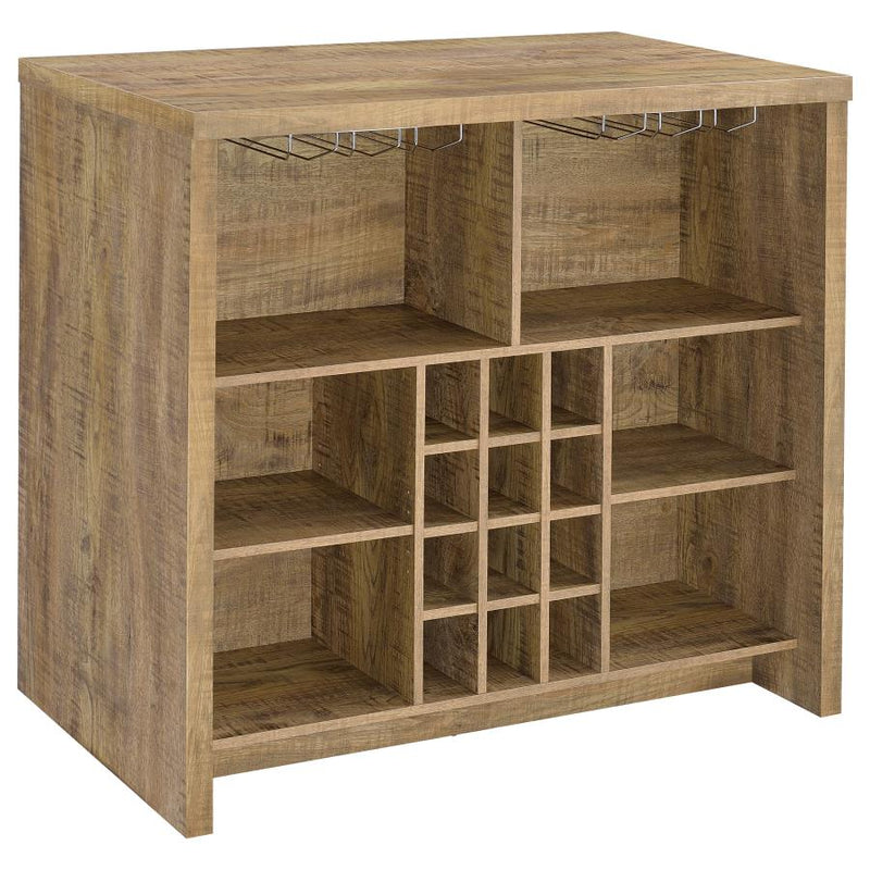 Topanga Engineered Wood Freestanding Home Bar Mango-zoom-