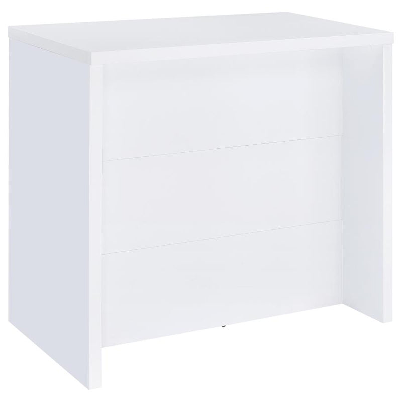 Topanga Engineered Wood Freestanding Home Bar White-zoom-