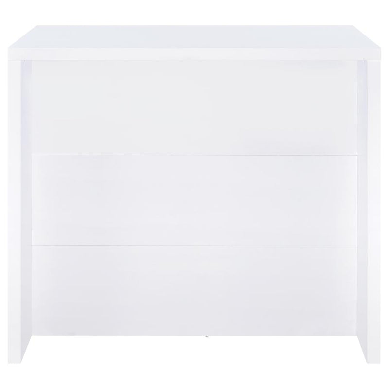 Topanga Engineered Wood Freestanding Home Bar White-zoom-