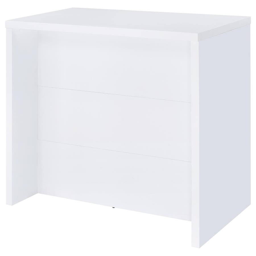 Topanga Engineered Wood Freestanding Home Bar White-6