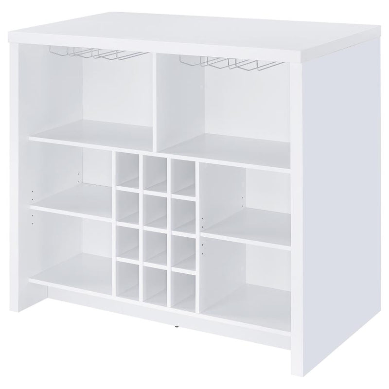 Topanga Engineered Wood Freestanding Home Bar White-zoom-