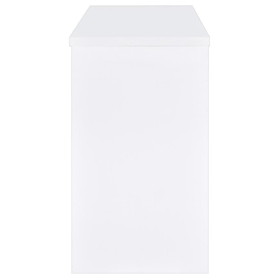 Topanga Engineered Wood Freestanding Home Bar White-9