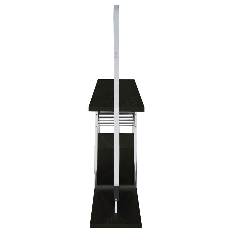 Risley 2-door Circular LED Wine Cabinet Dark Charcoal-zoom-13