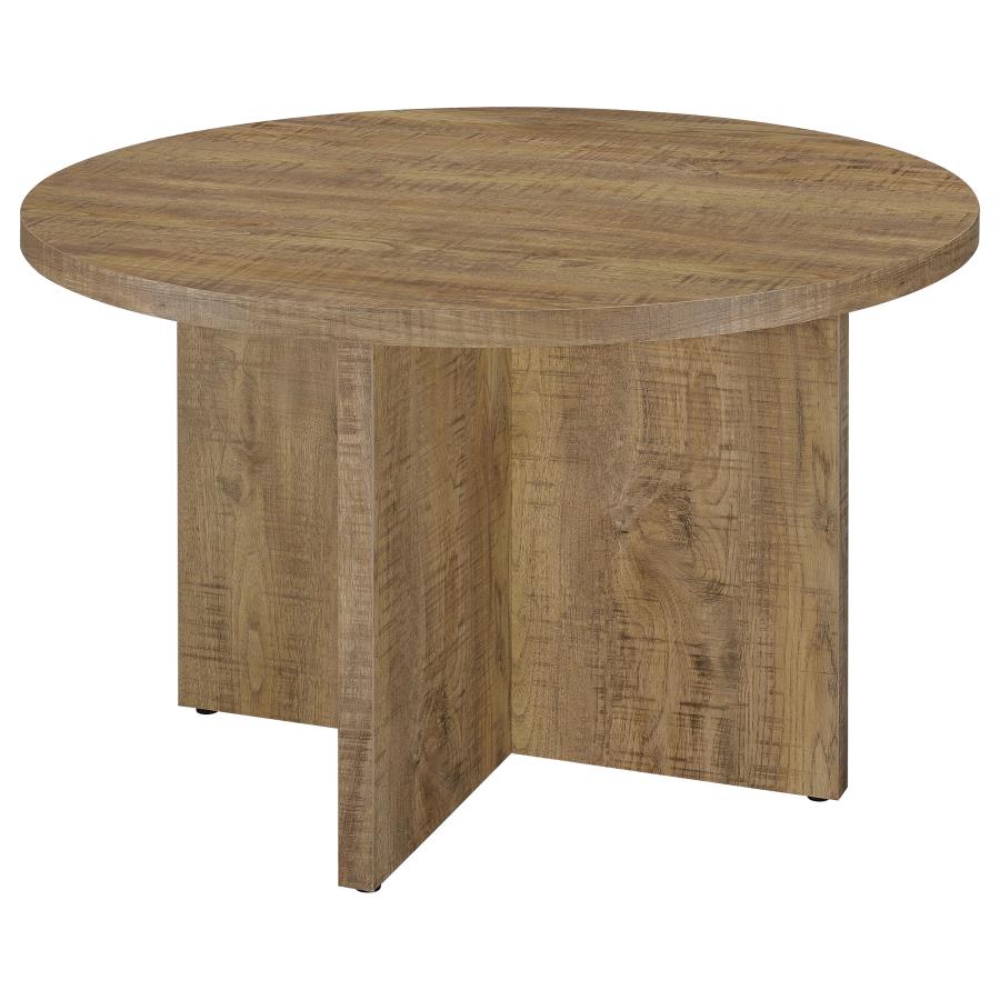 Jamestown Round 47-inch Composite Wood Dining Table Mango-zoom-4