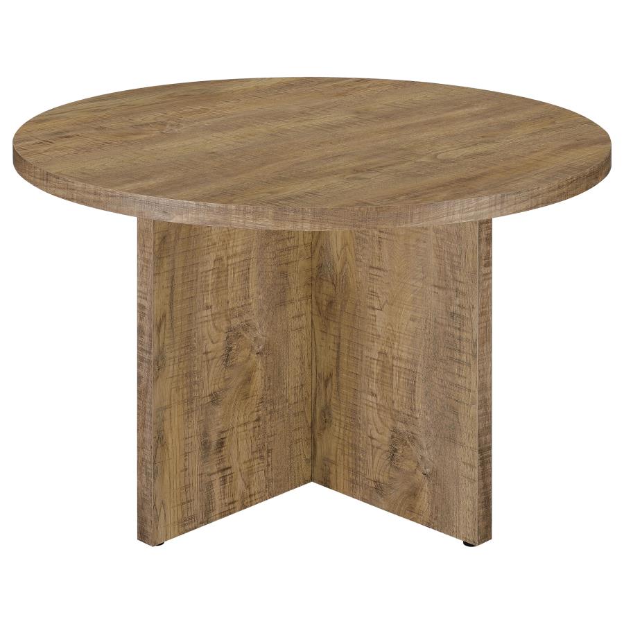 Jamestown Round 47-inch Composite Wood Dining Table Mango-5