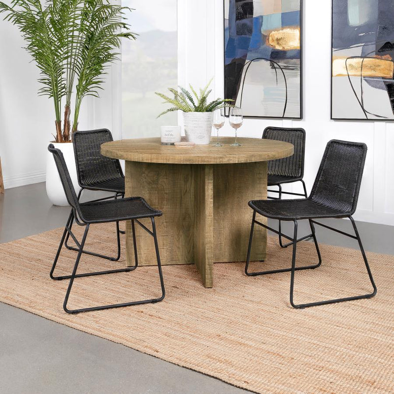Jamestown Round 47-inch Composite Wood Dining Table Mango-zoom-