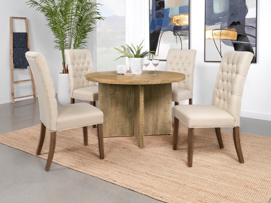 Jamestown Round 47-inch Composite Wood Dining Table Mango-zoom-9