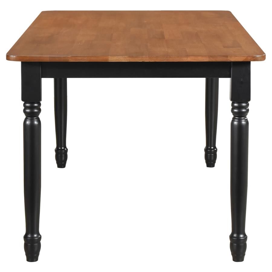 Hollyoak 5-piece Rectangular Dining Set Walnut and Black-zoom-5