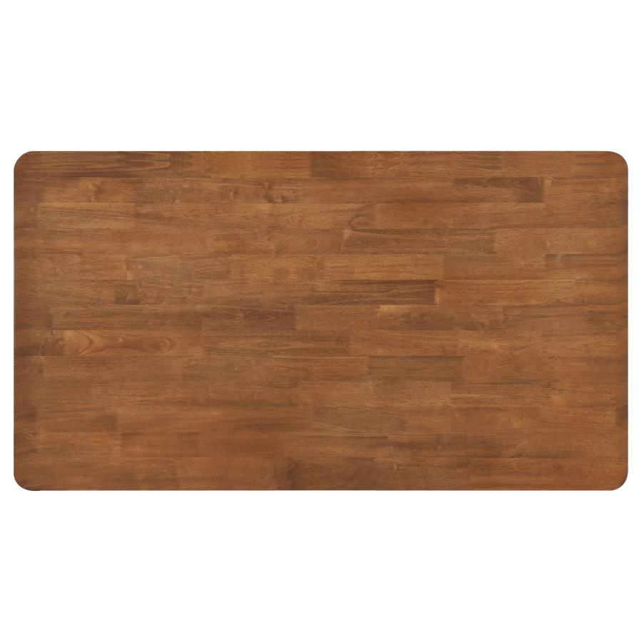 Hollyoak 5-piece Rectangular Dining Set Walnut and Black-zoom-6