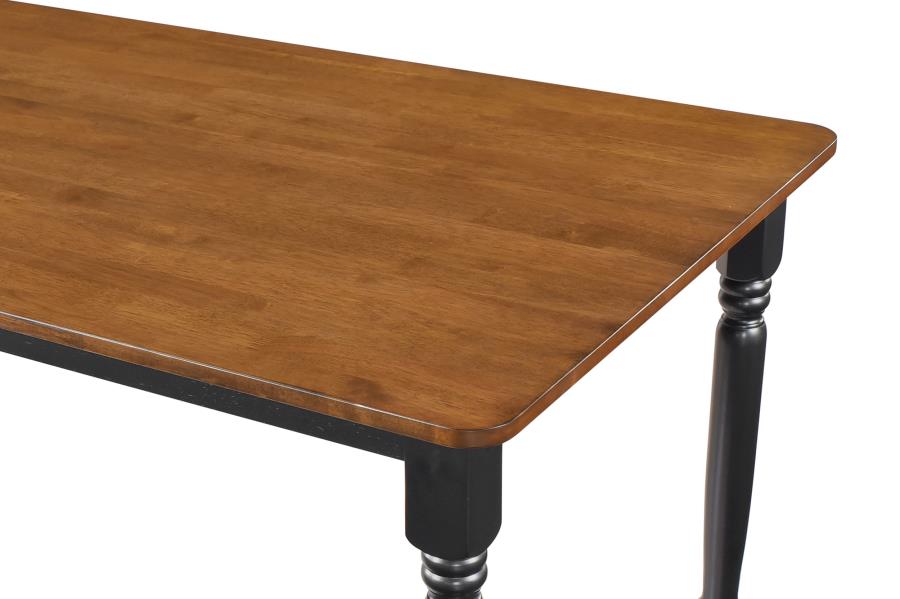 Hollyoak 5-piece Rectangular Dining Set Walnut and Black-zoom-7