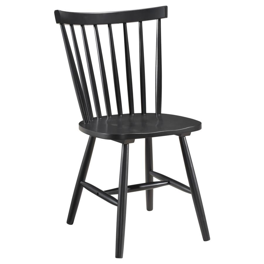 Hollyoak 5-piece Rectangular Dining Set Walnut and Black-8