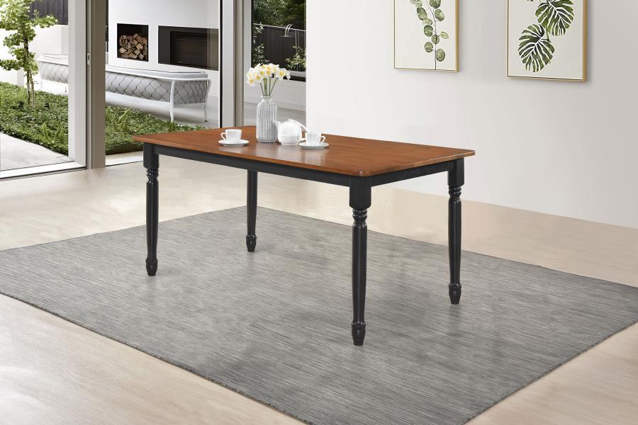 Hollyoak Rectangular 63-inch Wood Dining Table Walnut-zoom-2