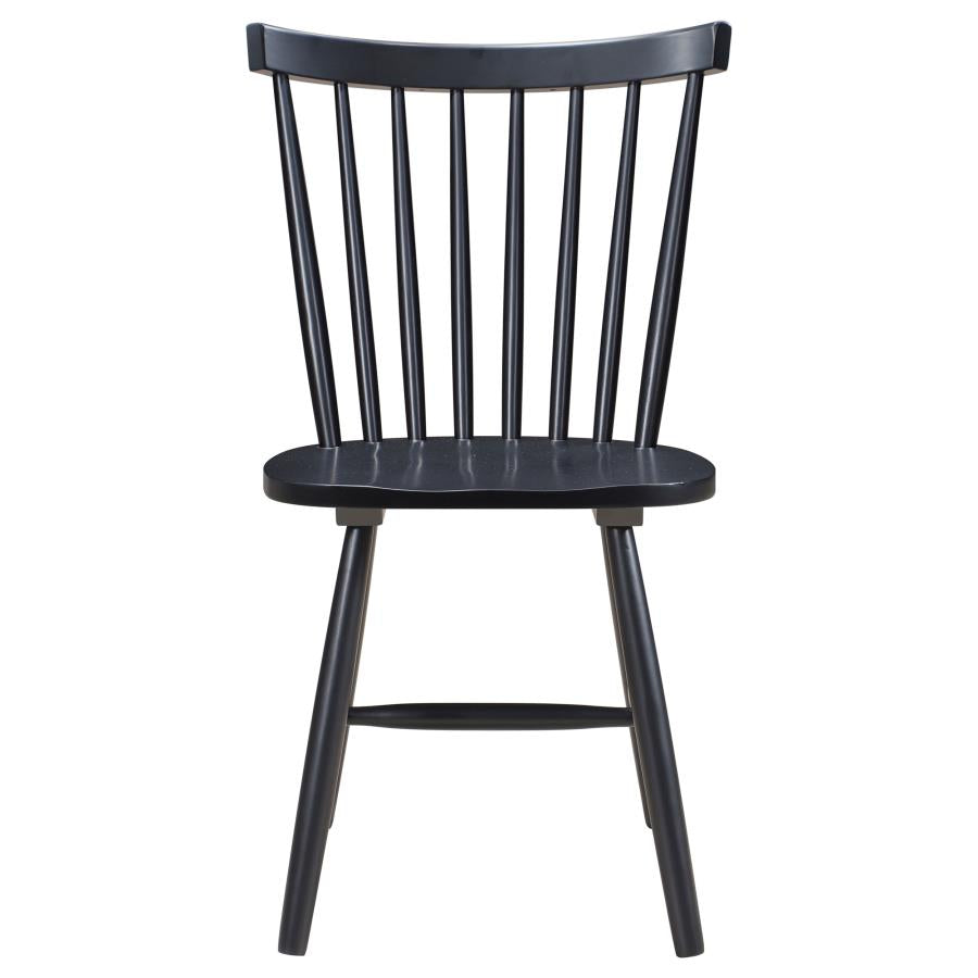 Hollyoak Windsor Wood Dining Side Chair Black (Set of 2)-zoom-4