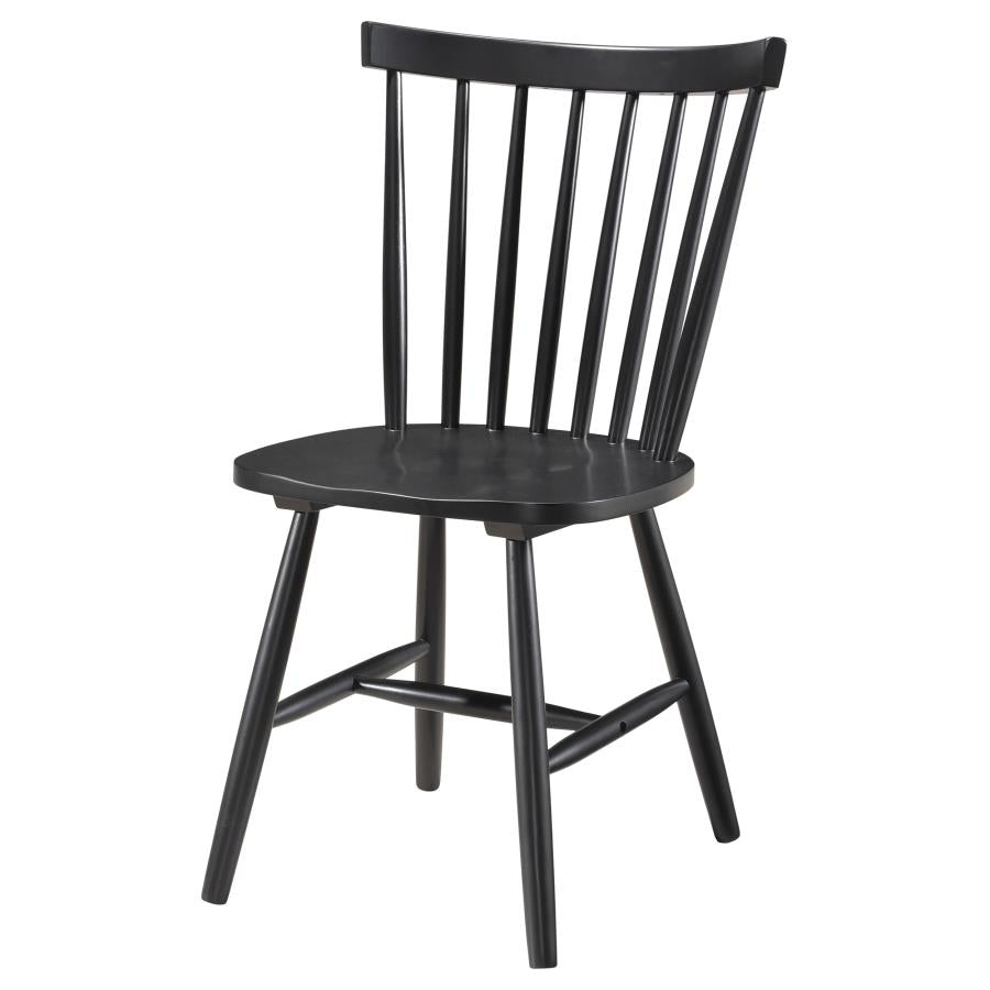 Hollyoak Windsor Wood Dining Side Chair Black (Set of 2)-zoom-5