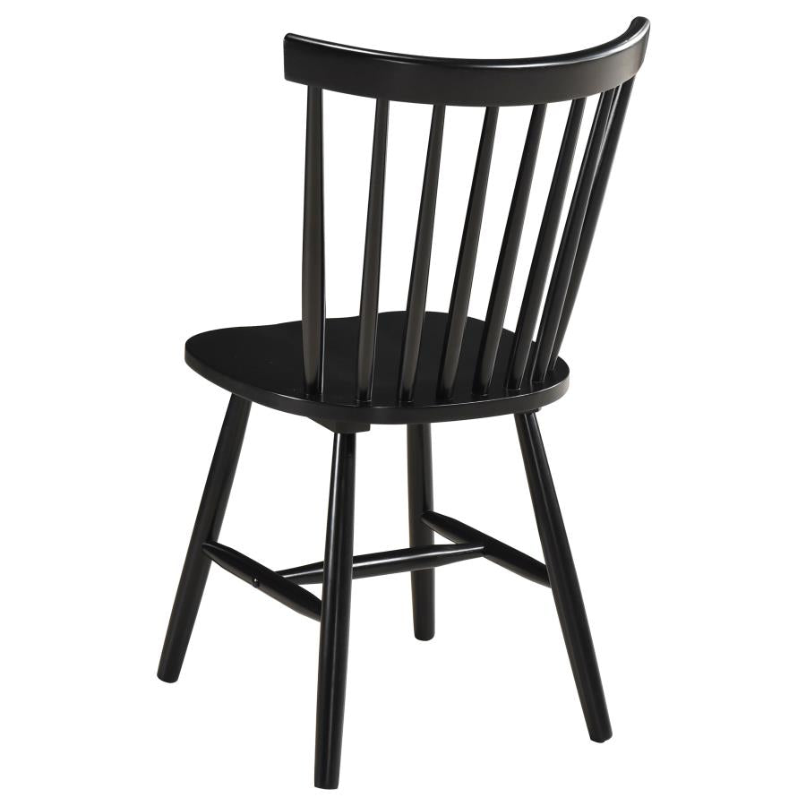 Hollyoak Windsor Wood Dining Side Chair Black (Set of 2)-zoom-7