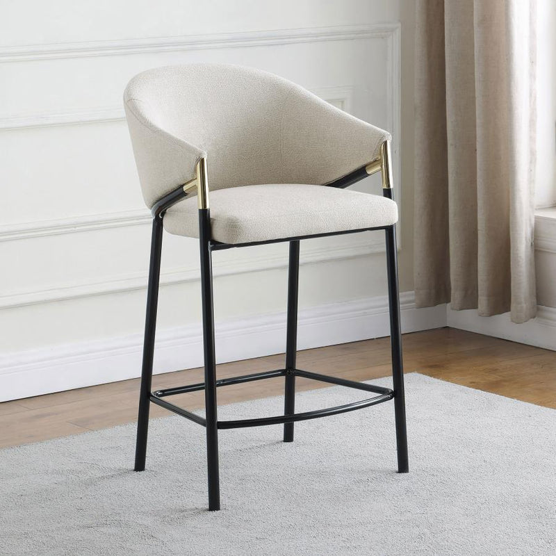 Chadwick Fabric Upholstered Counter Chair Beige (Set of 2)-zoom-