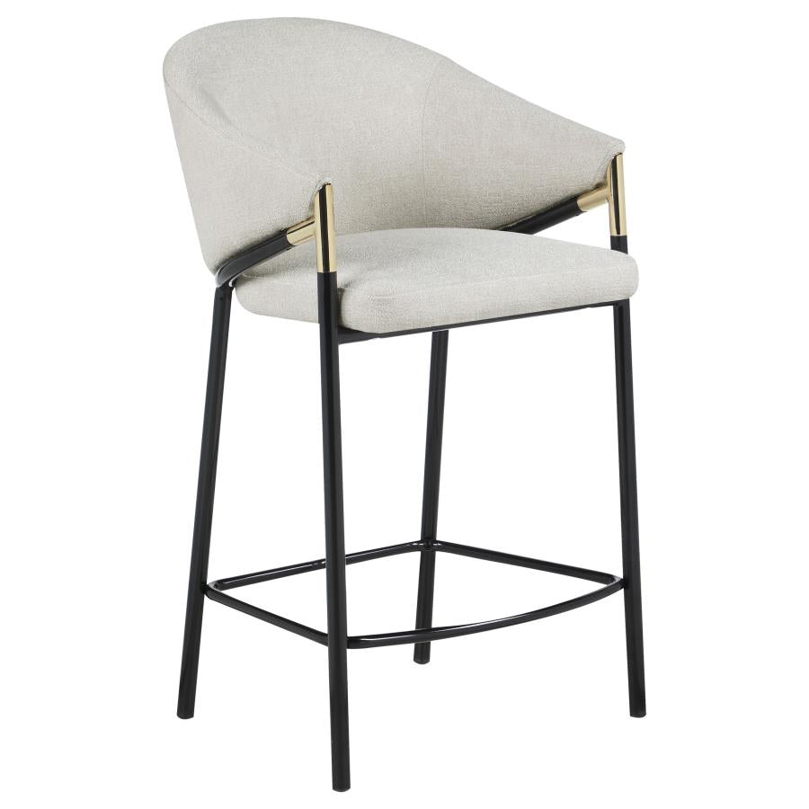 Chadwick Fabric Upholstered Counter Chair Beige (Set of 2)-3