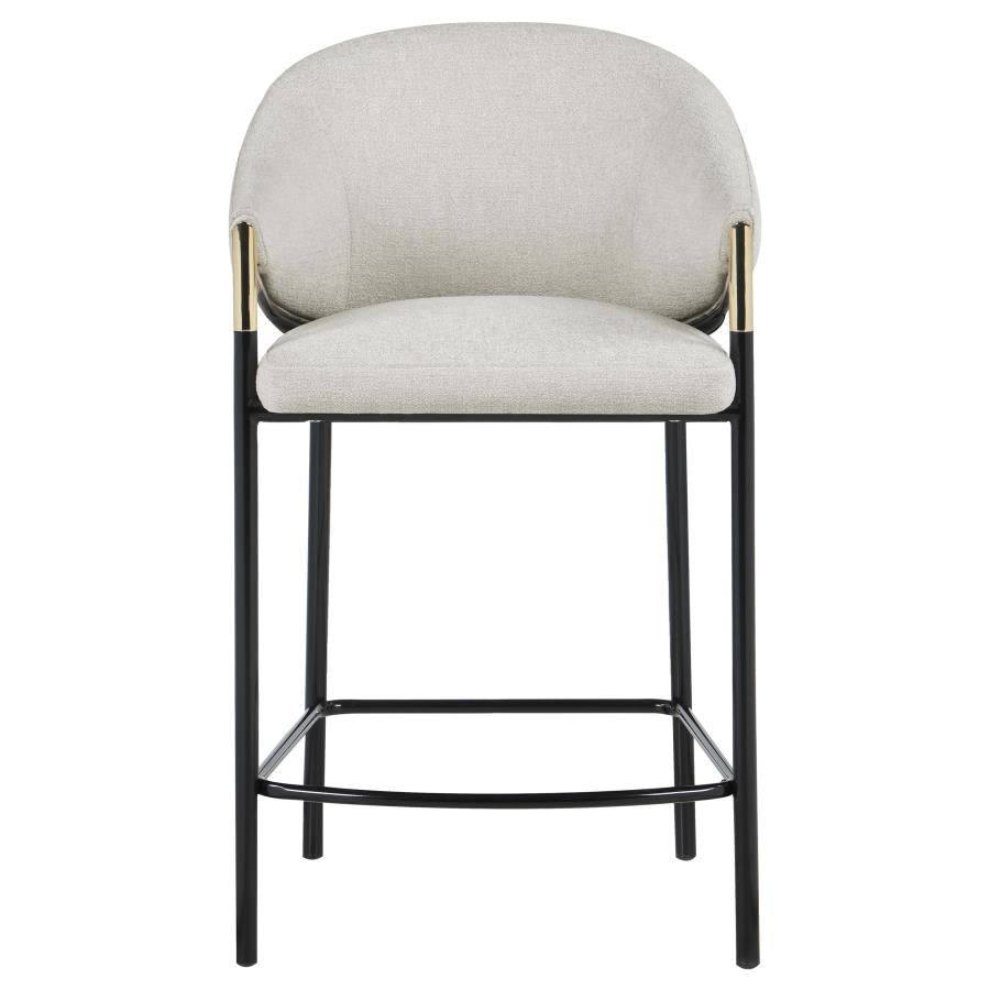 Chadwick Fabric Upholstered Counter Chair Beige (Set of 2)-zoom-4