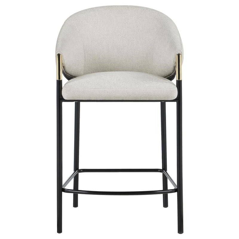 Chadwick Fabric Upholstered Counter Chair Beige (Set of 2)-zoom-