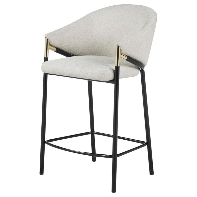 Chadwick Fabric Upholstered Counter Chair Beige (Set of 2)-zoom-