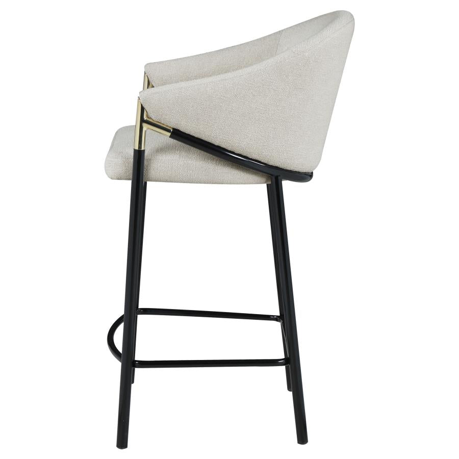Chadwick Fabric Upholstered Counter Chair Beige (Set of 2)-zoom-6