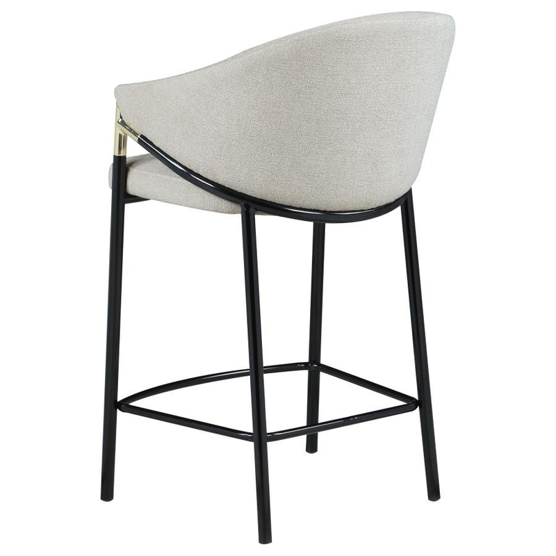 Chadwick Fabric Upholstered Counter Chair Beige (Set of 2)-zoom-