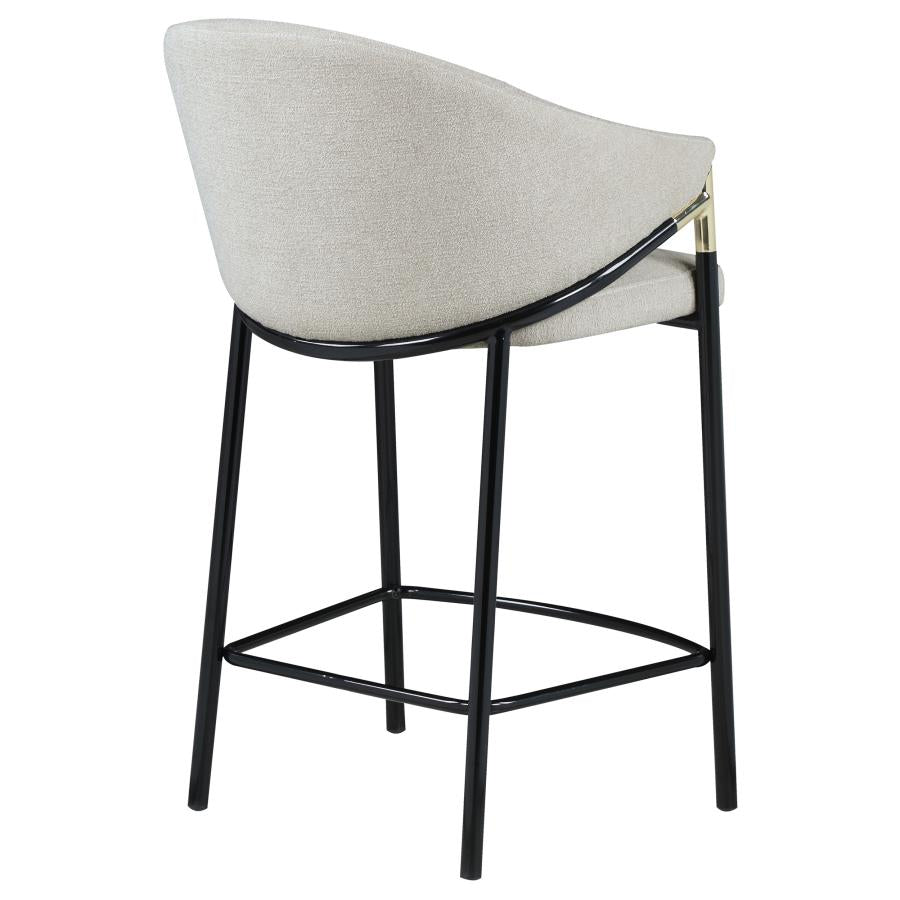 Chadwick Fabric Upholstered Counter Chair Beige (Set of 2)-9