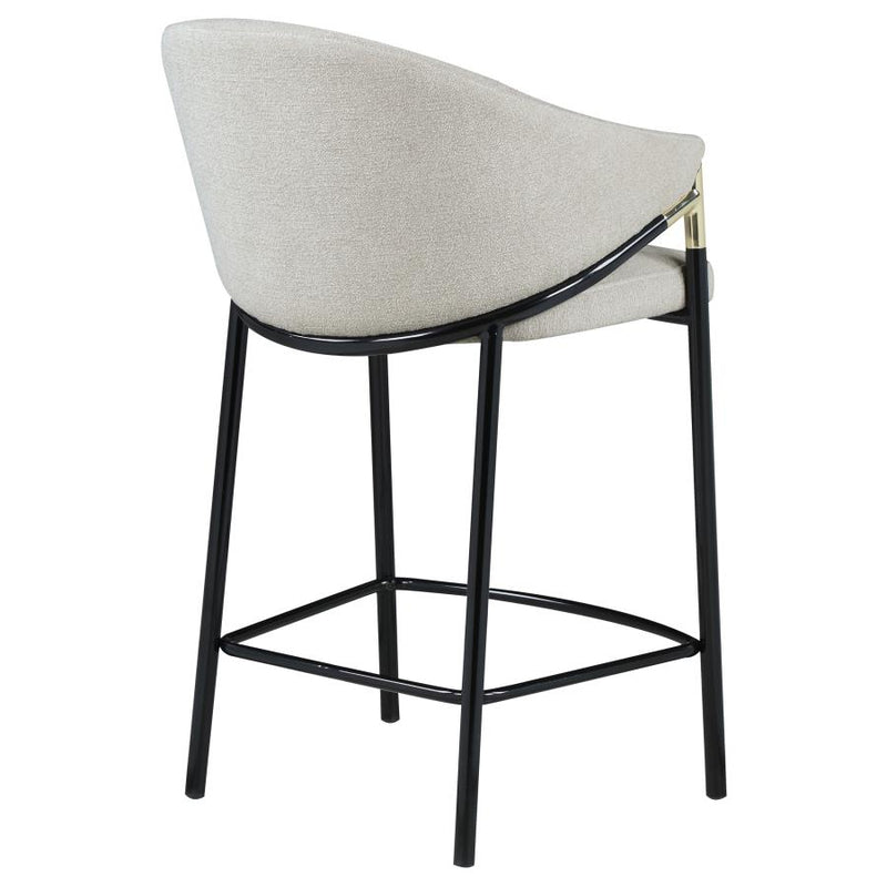 Chadwick Fabric Upholstered Counter Chair Beige (Set of 2)-zoom-