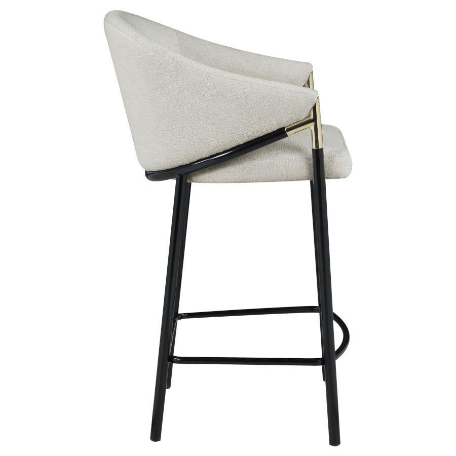 Chadwick Fabric Upholstered Counter Chair Beige (Set of 2)-10