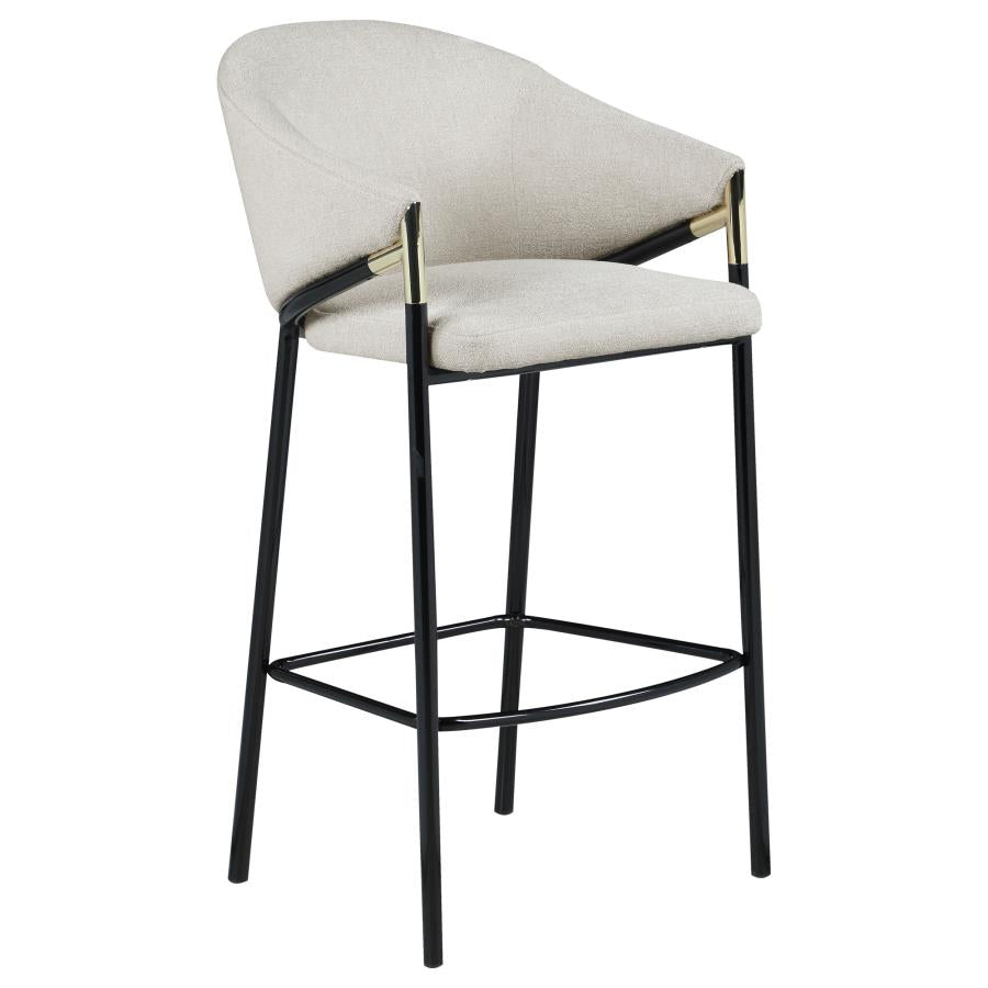 Chadwick Fabric Upholstered Bar Chair Beige (Set of 2)-zoom-3