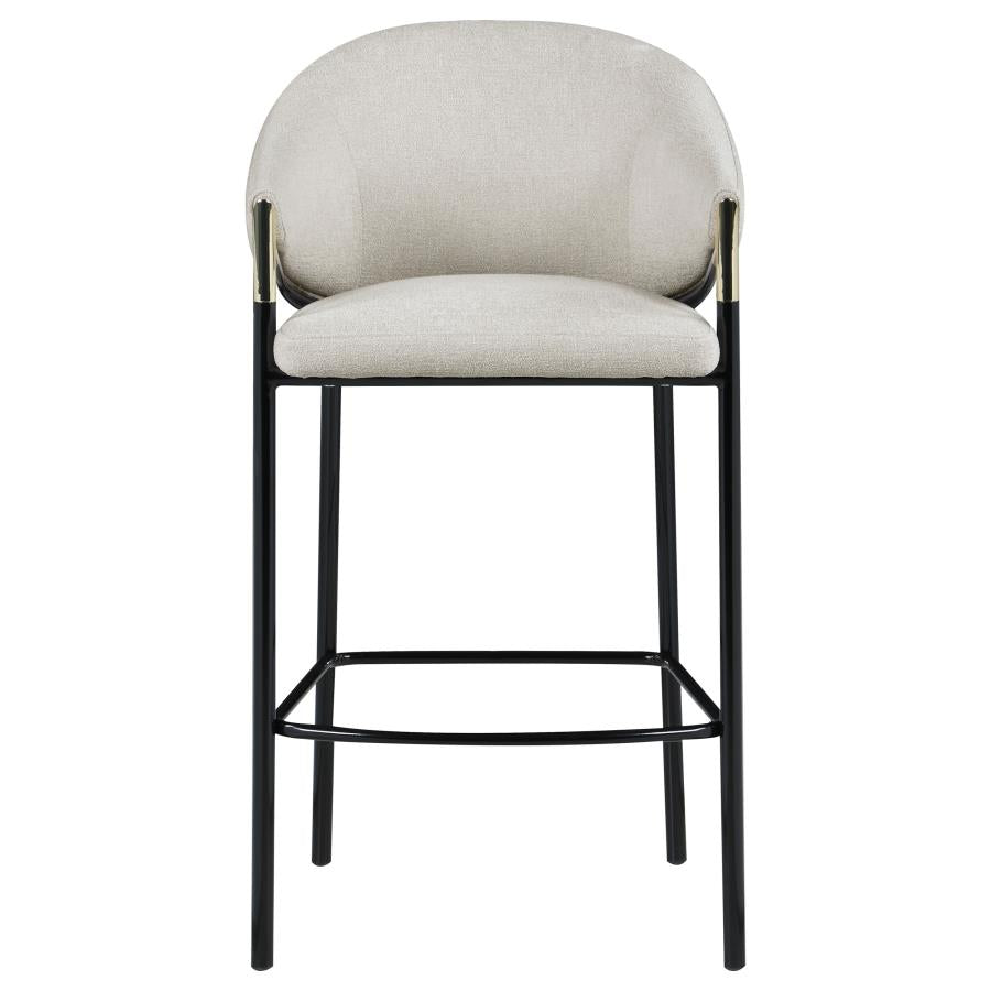 Chadwick Fabric Upholstered Bar Chair Beige (Set of 2)-zoom-4