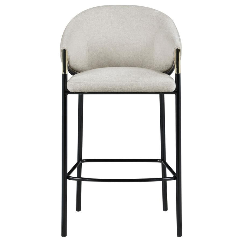 Chadwick Fabric Upholstered Bar Chair Beige (Set of 2)-zoom-