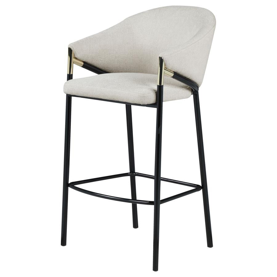 Chadwick Fabric Upholstered Bar Chair Beige (Set of 2)-zoom-5