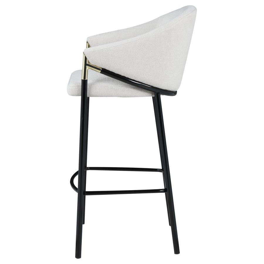 Chadwick Fabric Upholstered Bar Chair Beige (Set of 2)-6