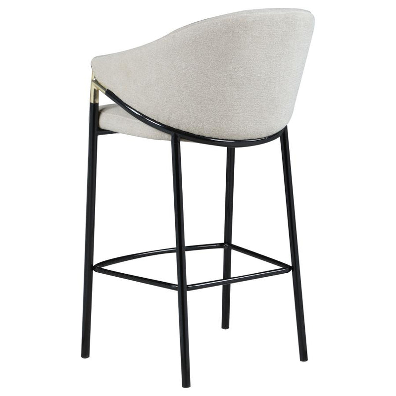 Chadwick Fabric Upholstered Bar Chair Beige (Set of 2)-zoom-