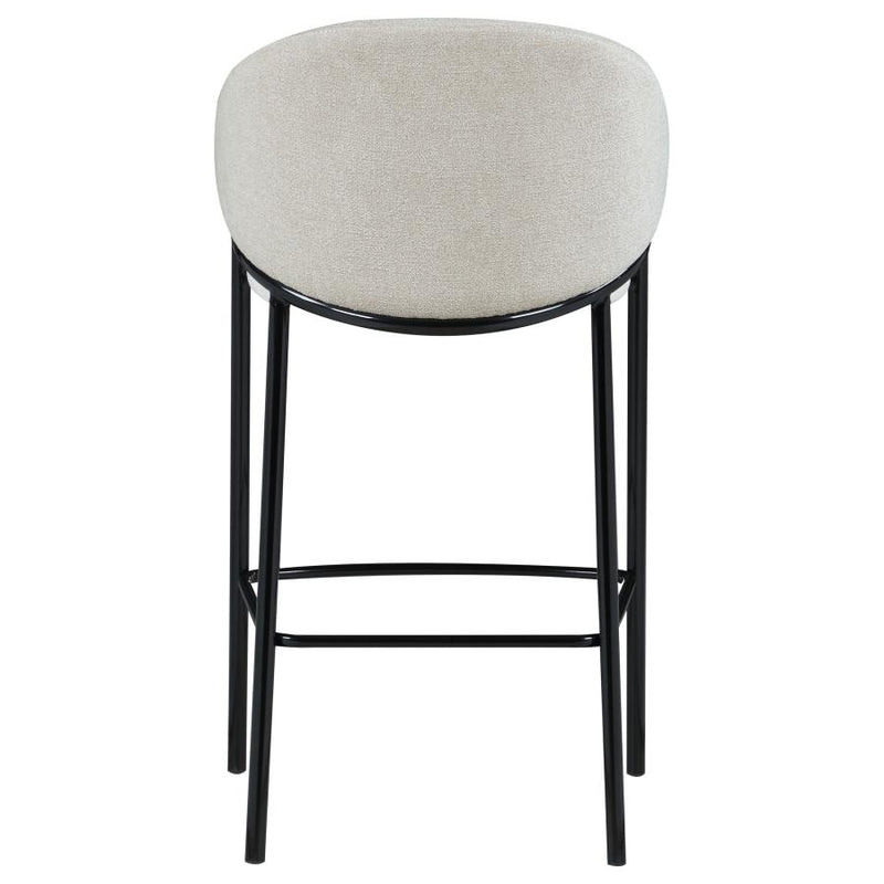 Chadwick Fabric Upholstered Bar Chair Beige (Set of 2)-zoom-