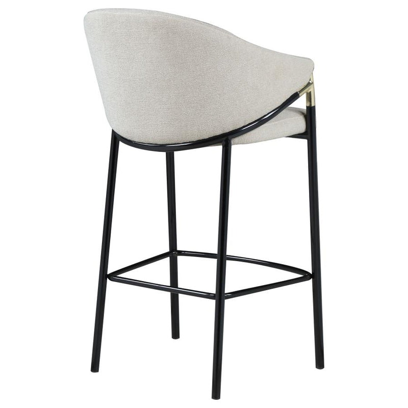 Chadwick Fabric Upholstered Bar Chair Beige (Set of 2)-zoom-