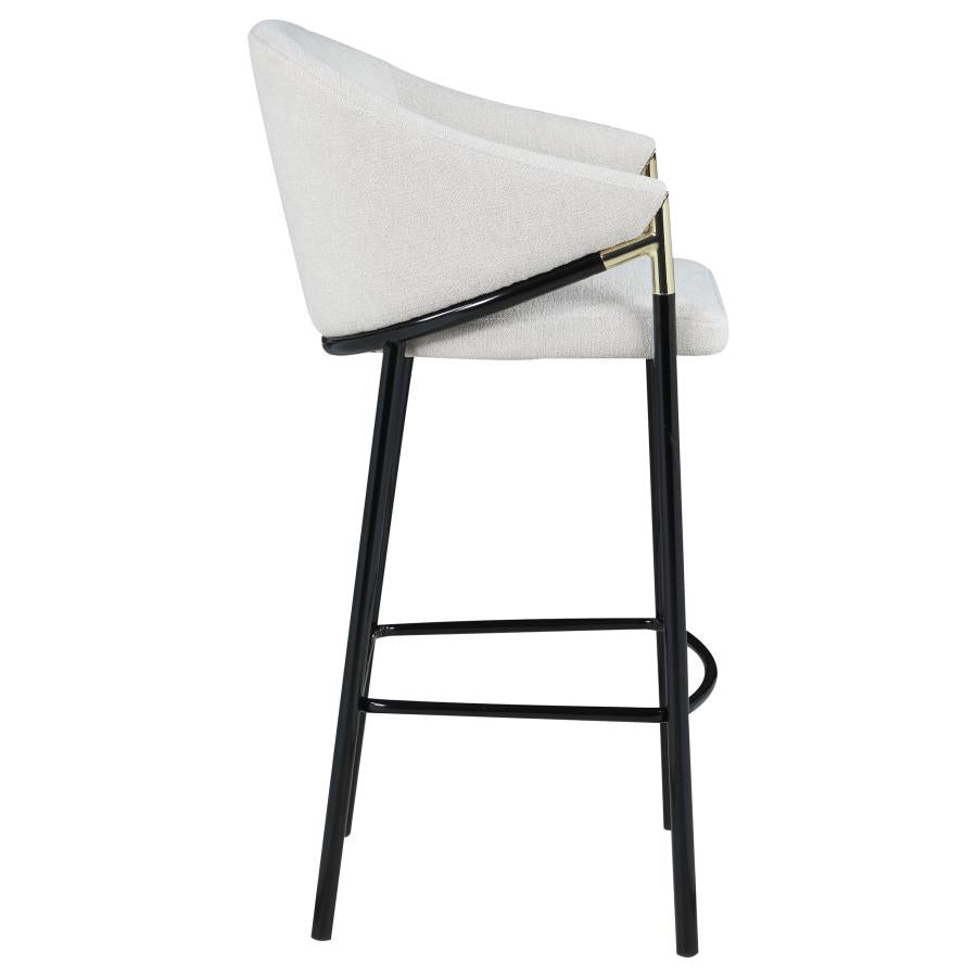 Chadwick Fabric Upholstered Bar Chair Beige (Set of 2)-10