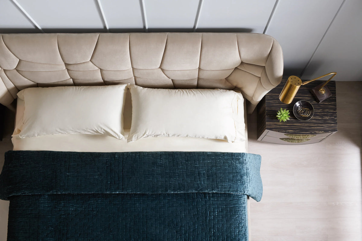 Caracole Vector Bed – close-up – Lusso Furniture Miami