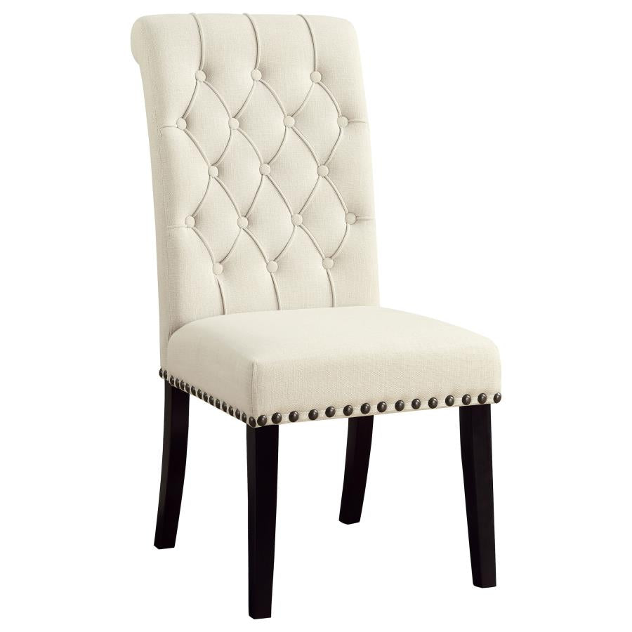 Alana Fabric Upholstered Dining Side Chair Beige (Set of 2)-zoom-3