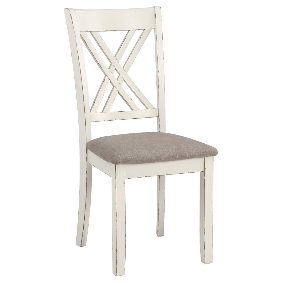 Fortress 7-piece Rectangular Dining Set Vintage Vanilla-7