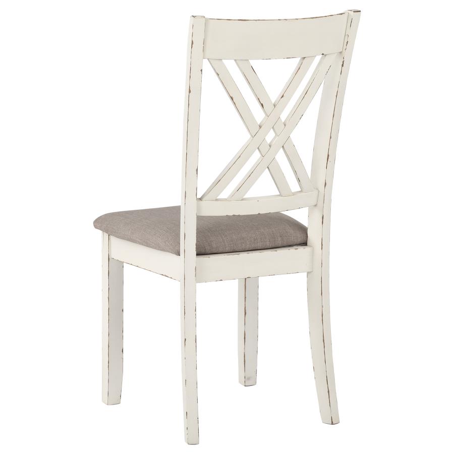 Fortress 7-piece Rectangular Dining Set Vintage Vanilla-9