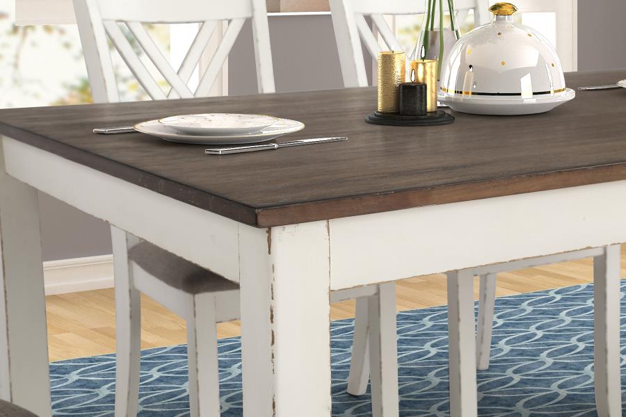 Fortress 7-piece Rectangular Dining Set Vintage Vanilla-zoom-11