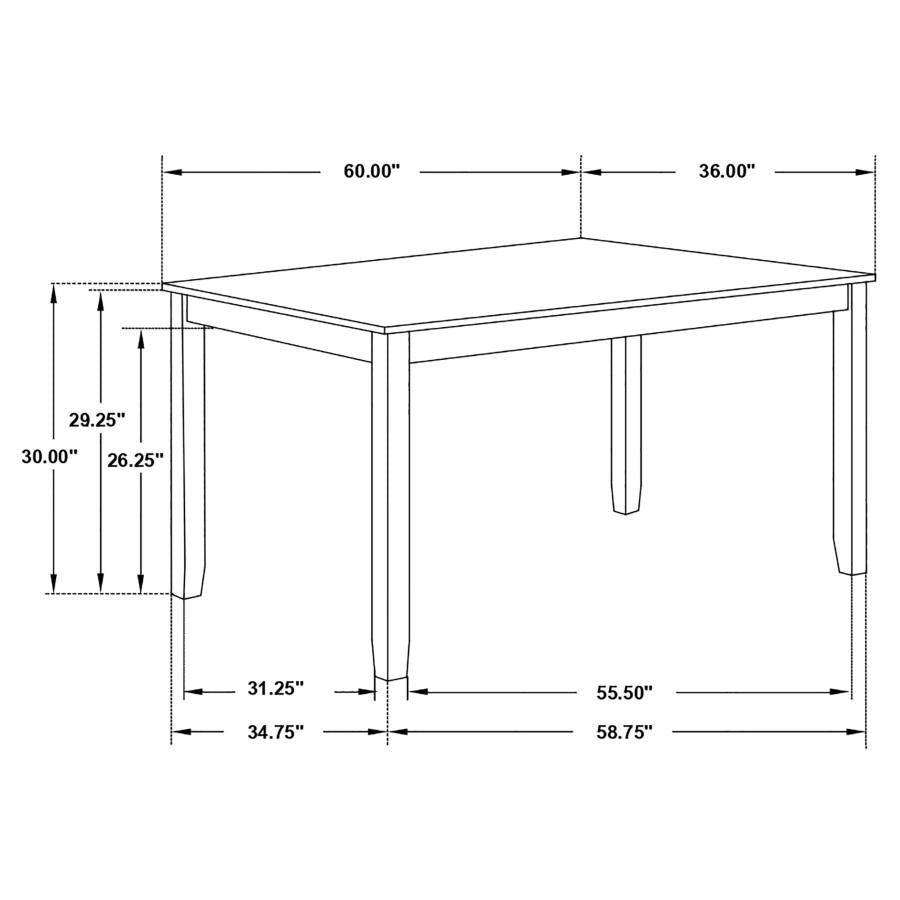 Fortress 7-piece Rectangular Dining Set Vintage Vanilla-zoom-15