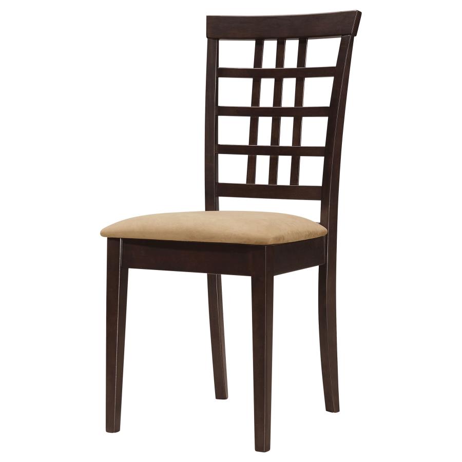 Kelso Lattice Back Dining Side Chair Cappuccino (Set of 2)-zoom-4