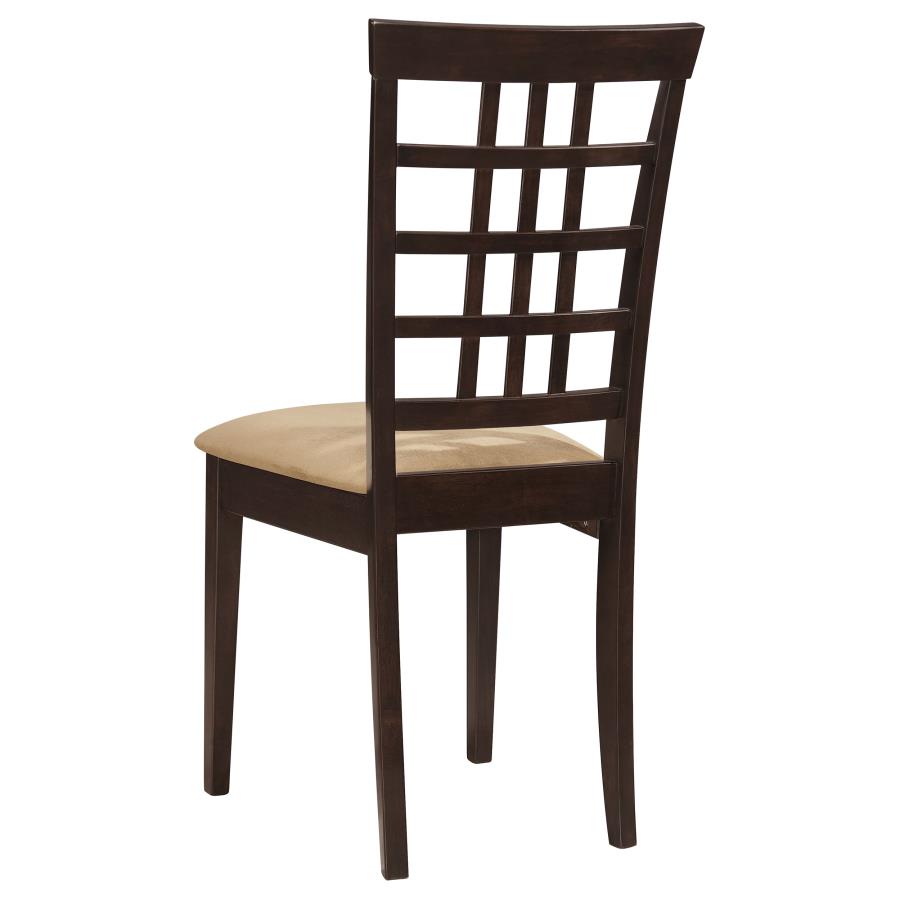 Kelso Lattice Back Dining Side Chair Cappuccino (Set of 2)-zoom-6