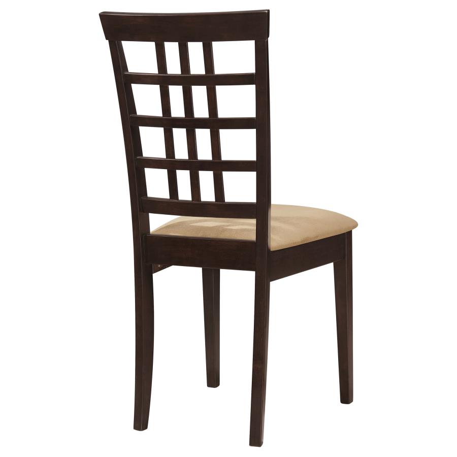 Kelso Lattice Back Dining Side Chair Cappuccino (Set of 2)-zoom-8