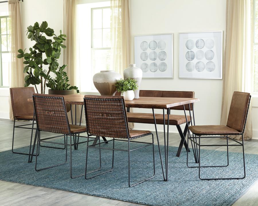 Sherman 71-inch Live Edge Dining Table Natural Acacia-zoom-8