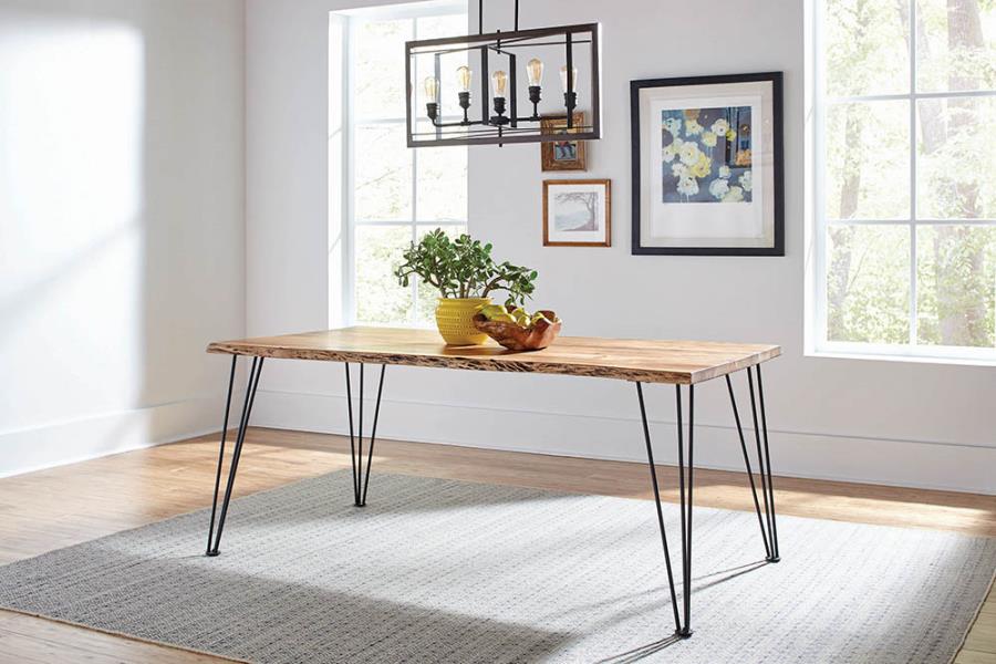 Sherman 71-inch Live Edge Dining Table Natural Acacia-zoom-2