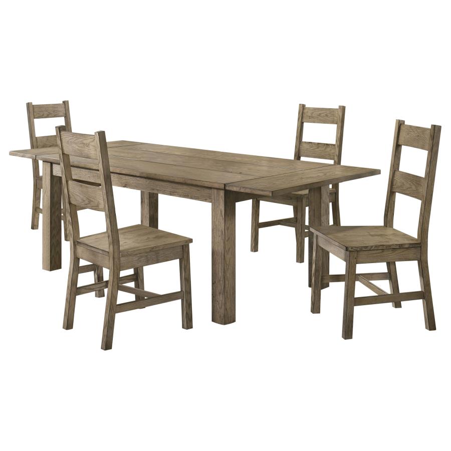 Cardova 5-piece Extension Table Dining Set Vineyard Oak-zoom-2